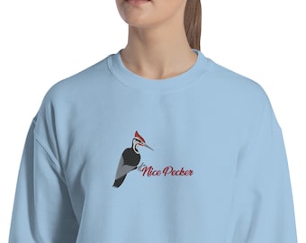 Nice Pecker Embroidered Unisex Sweatshirt