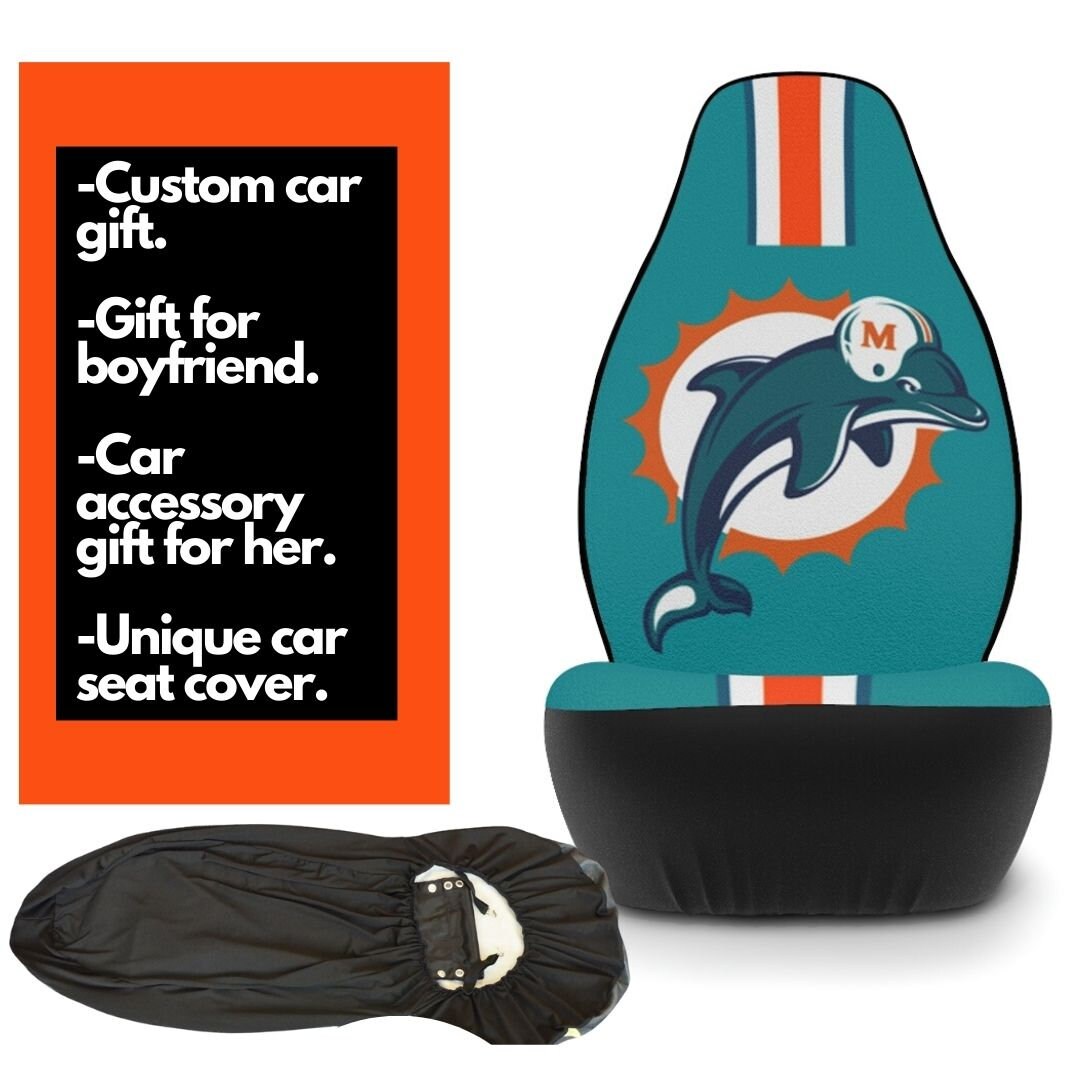 Miami Dolphins Car Seat Covers Dolphins Football Truck Etsy