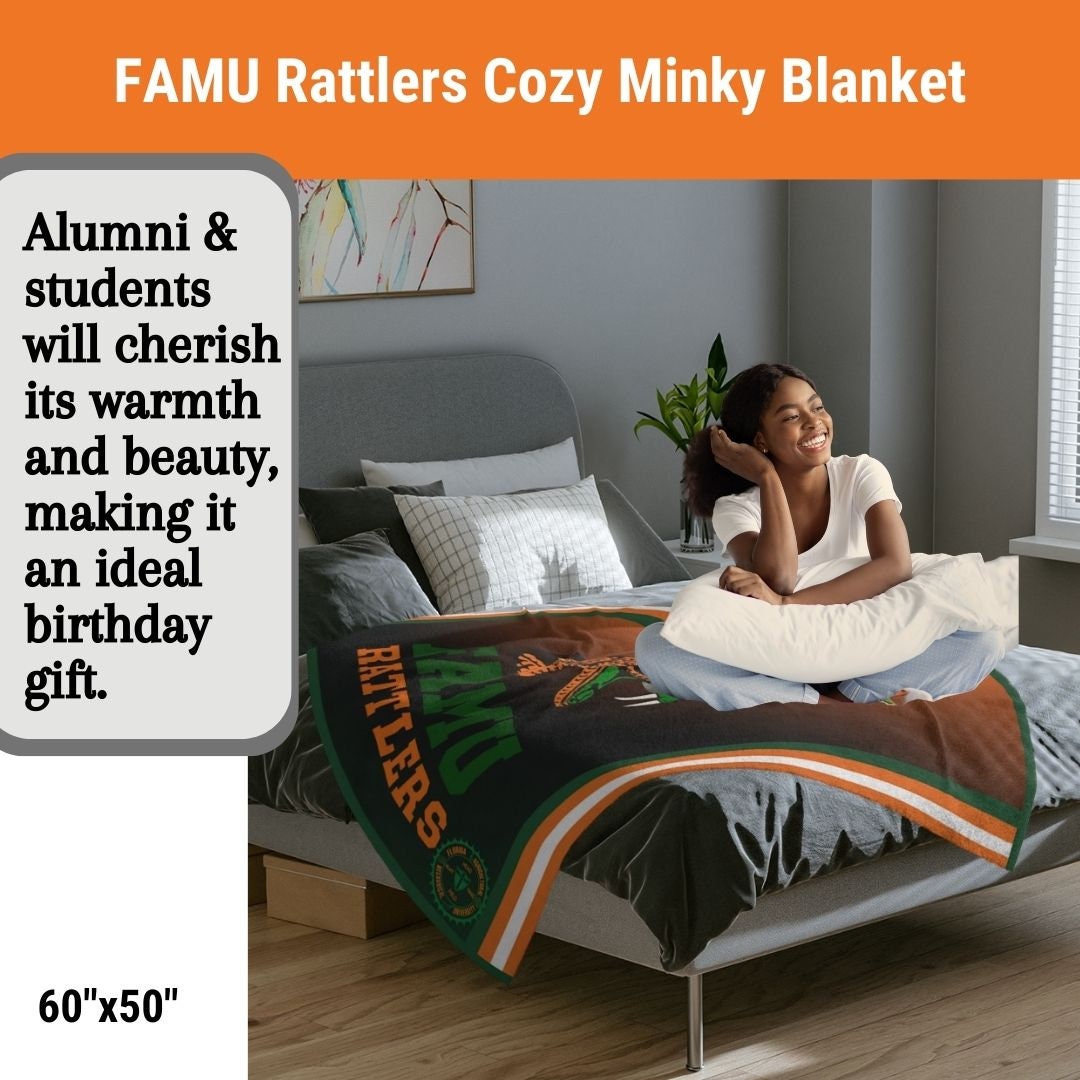 Blanket FAMU Soft Blanket Gift for Alumni & Student Rattler Moms Day