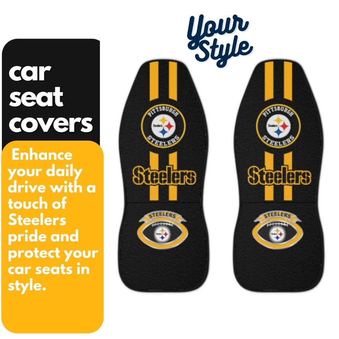 Pittsburgh Steelers Car Seat Covers Custom Car Accessories For Fan - Car  Seat Covers set of 2 / Univer… in 2023