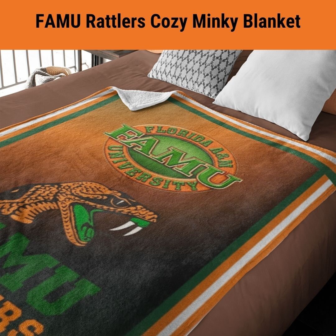 Blanket FAMU Minky Blanket Gift for Back to School Student Gift Florida