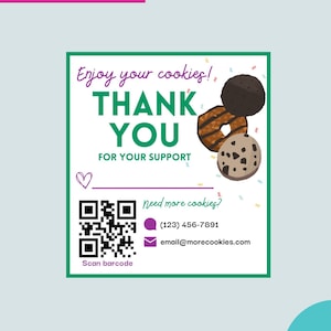 Girl Scouts Thank You Note, Editable Template, Easy-to-Edit, Girl Scouts Cookies Thank You Note, Edit on Canva Template
