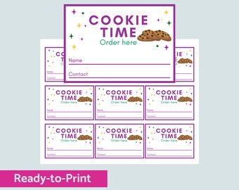 Girl Scout Cookie Order Card, Girl Scout Cookie Card, Easy-To-Order Girl Scout Card, Easy Download and Print, Order Girl Scout Cookies Card