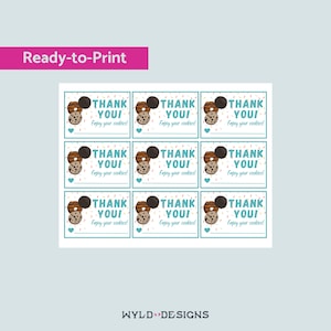 Girl Scout Thank You Card, Instant download, Girl Scout Cookie Download, Girl Scout Cookie Card, Ready to print Girl Scout Business Card