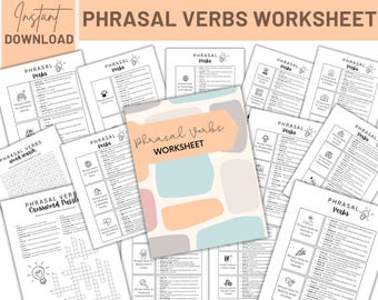 Werkwoorden ESL-werkwoorden | Engelse grammatica-activiteiten | Afdrukbaar taalhulpmiddel | Lesplan voor docenten | ESL volwassenen | Digitale download