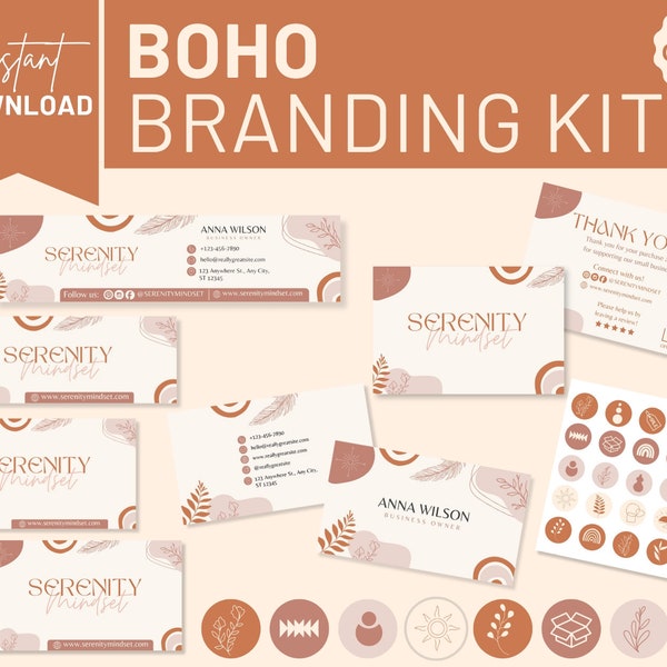 Boho Branding Kit | Boho Branding | Brand Kit | Business Branding | Creative Boho Branding | Boho Design | Branding Identity | Business Kit