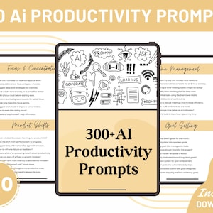 300+ KI-Produktivitäts-Prompts-Bundle (PDF-Download)