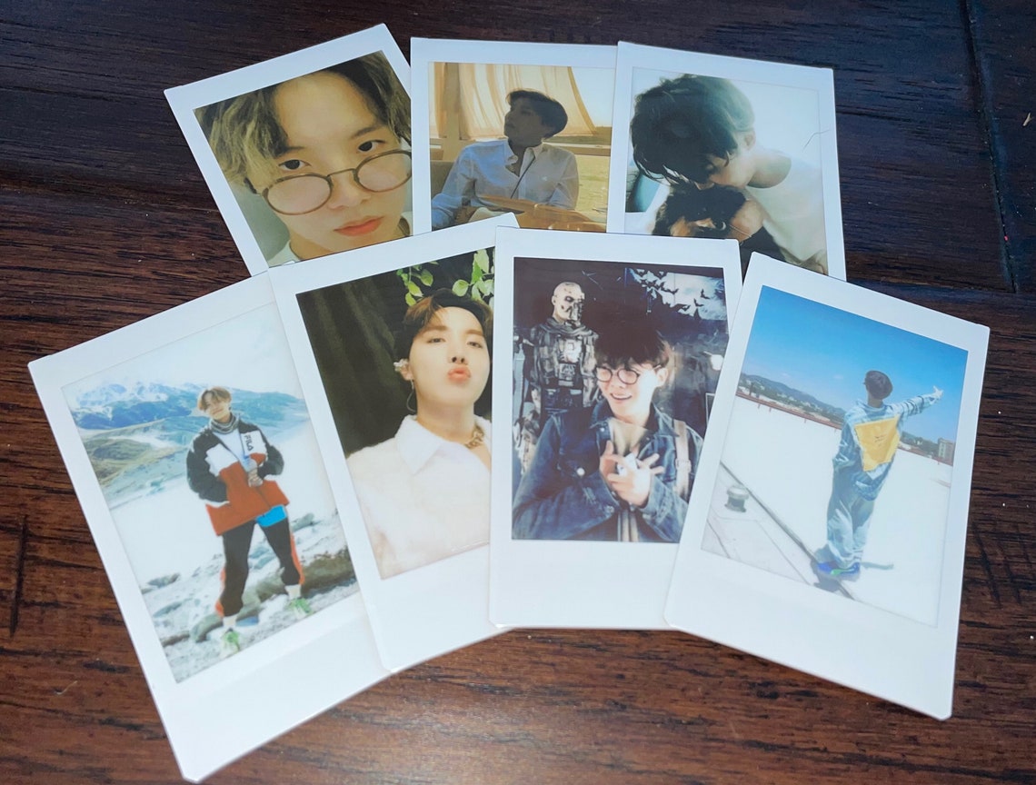 Set of 7 BTS Polaroid Photos With Free Photocard - Etsy