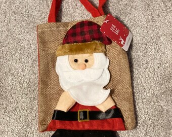 hessian christmas bolsas