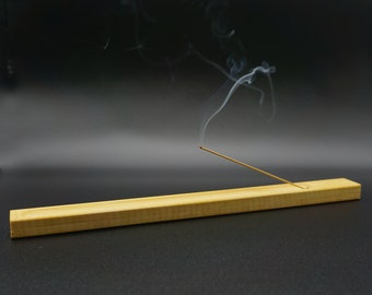 Aanpasbare bamboe wierookhouder voor stokjes, 10" gewone asvanger voor wierookstokjes, een perfect cadeau voor een yogaleraar