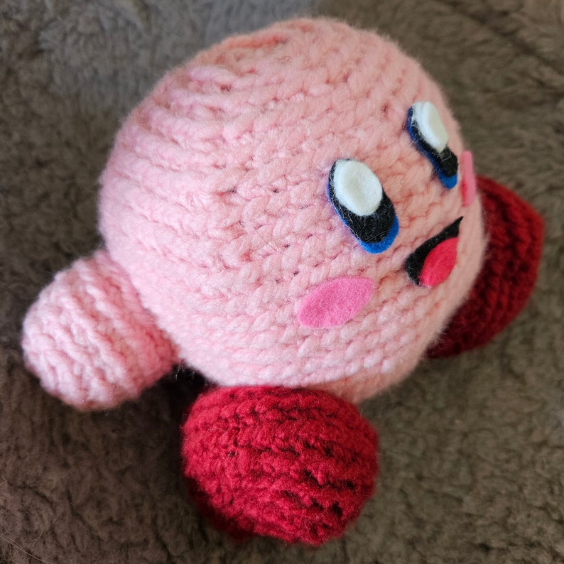 Kirby Crochet 7 Plush Amigurumi Etsy