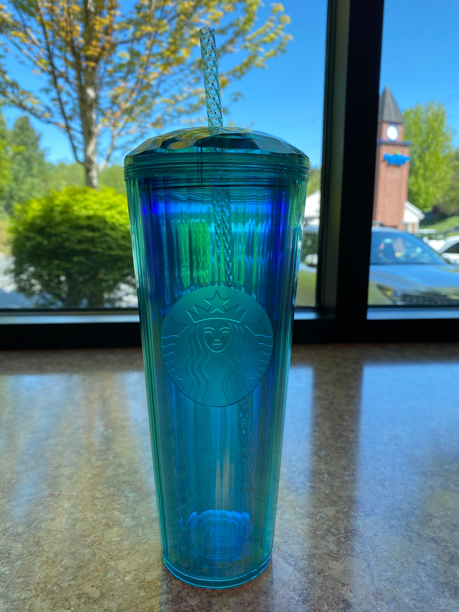 Turquoise Starbucks Dome Cup New 2021 Etsy
