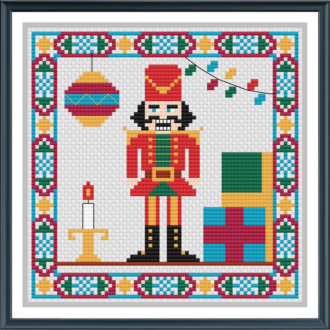 Nutcracker Cross Stitch Pattern, Christmas Cross Stitch PDF, Instant ...