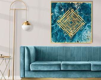 Arabic calligraphy, عشق, Love, wall art print, marble art, wall art, colorful artwork, customizable art, housewarming personalized gift