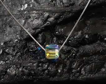 Optical prism Necklace/Swarovski Prism Pendant/Gift for Scientist/Gift for women in STEM/Gift for Physicist/Teacher gift