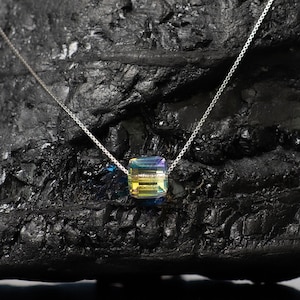 Optical prism Necklace/Swarovski Prism Pendant/Gift for Scientist/Gift for women in STEM/Gift for Physicist/Teacher gift