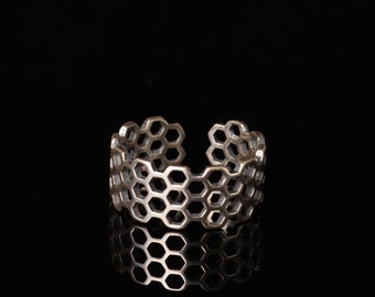 Carbon Nanotube Ring, Adjustable Stainless Steel, Science Gift