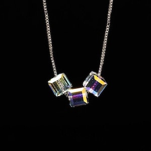 Optical prism Necklace/Swarovski Prism Pendant/Gift for Scientist/Gift for women in STEM/Gift for Physicist/Teacher gift
