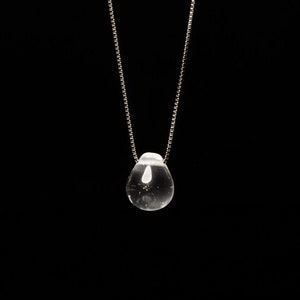 Water Droplet Necklace/Crystal droplet/Science Gift/ Chemistry Necklace/Gift for Scientist/Gift for Chemist/Teacher gift