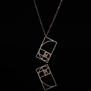 Fibonacci  Golden Ratio Necklace/Math Jewelry/Science Necklace/Math Gift/Science Gift/Geek gift/Gift for her/Teacher gift