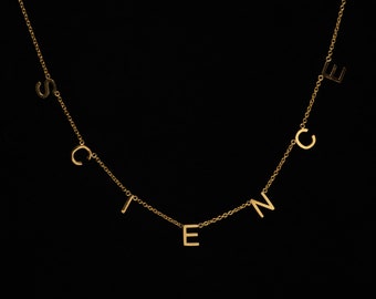 SCIENCE Necklace/Steminist Necklace/Women in Science Necklace/Gift for Scientist/Gift for her/Teacher gift
