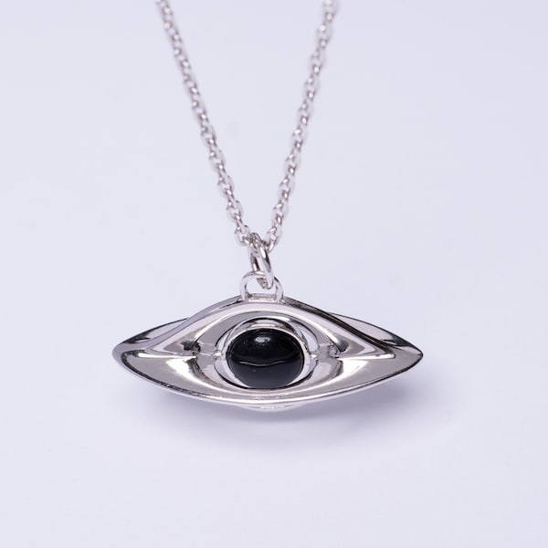 Sterling Silver Black Hole Necklace - Astronomy Geek Gift