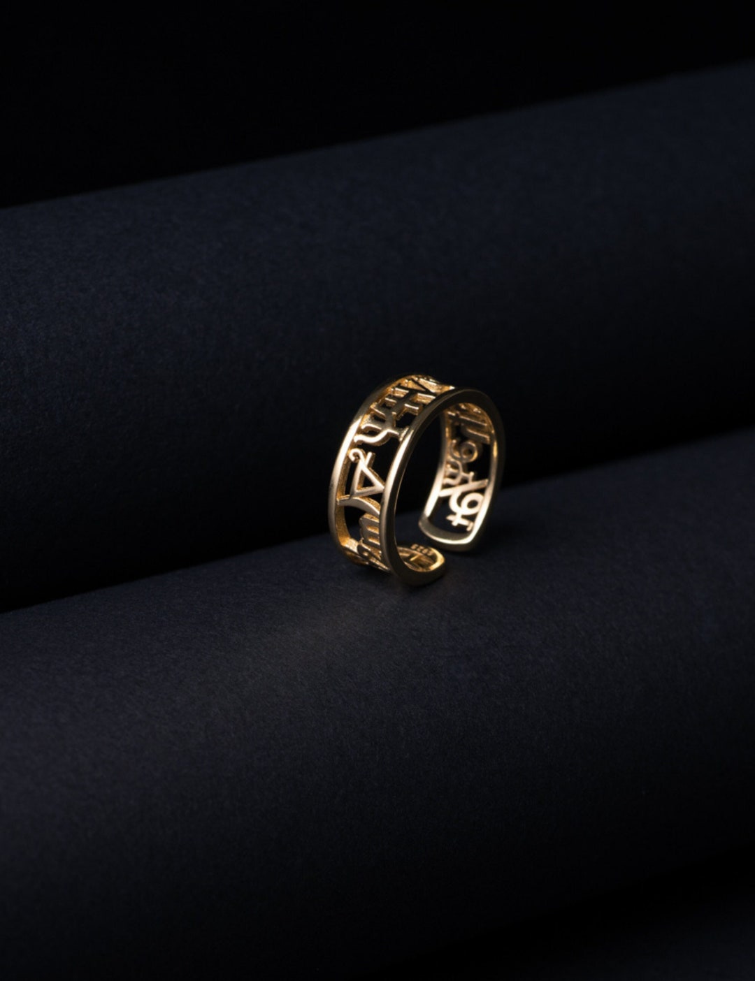 Schrodinger Equation Ring in Gold Plated Silver/science Ring/science ...