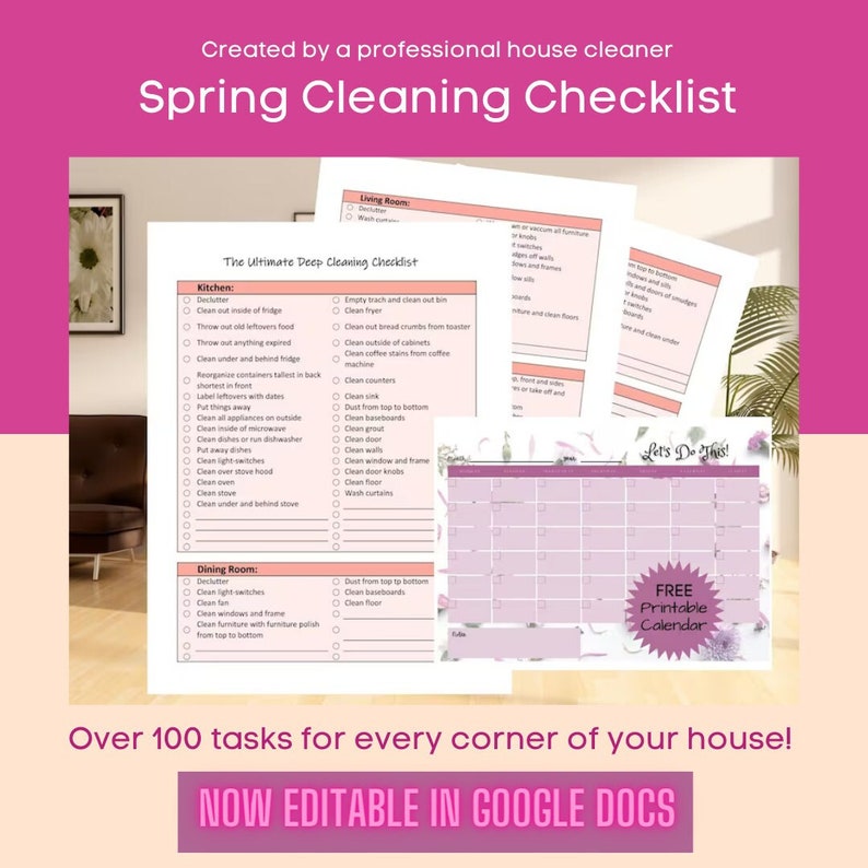 spring cleaning checklist