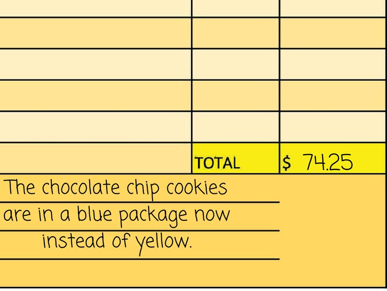 Grocery Shopping List by Aisle and Budget Price Tracker, Printable PDF ...