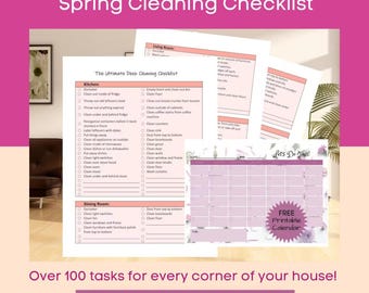Ultimate Holiday Deep Cleaning Checklist Created by a Professional House Cleaner with 20 Years of Experience, NOW EDITABLE!
