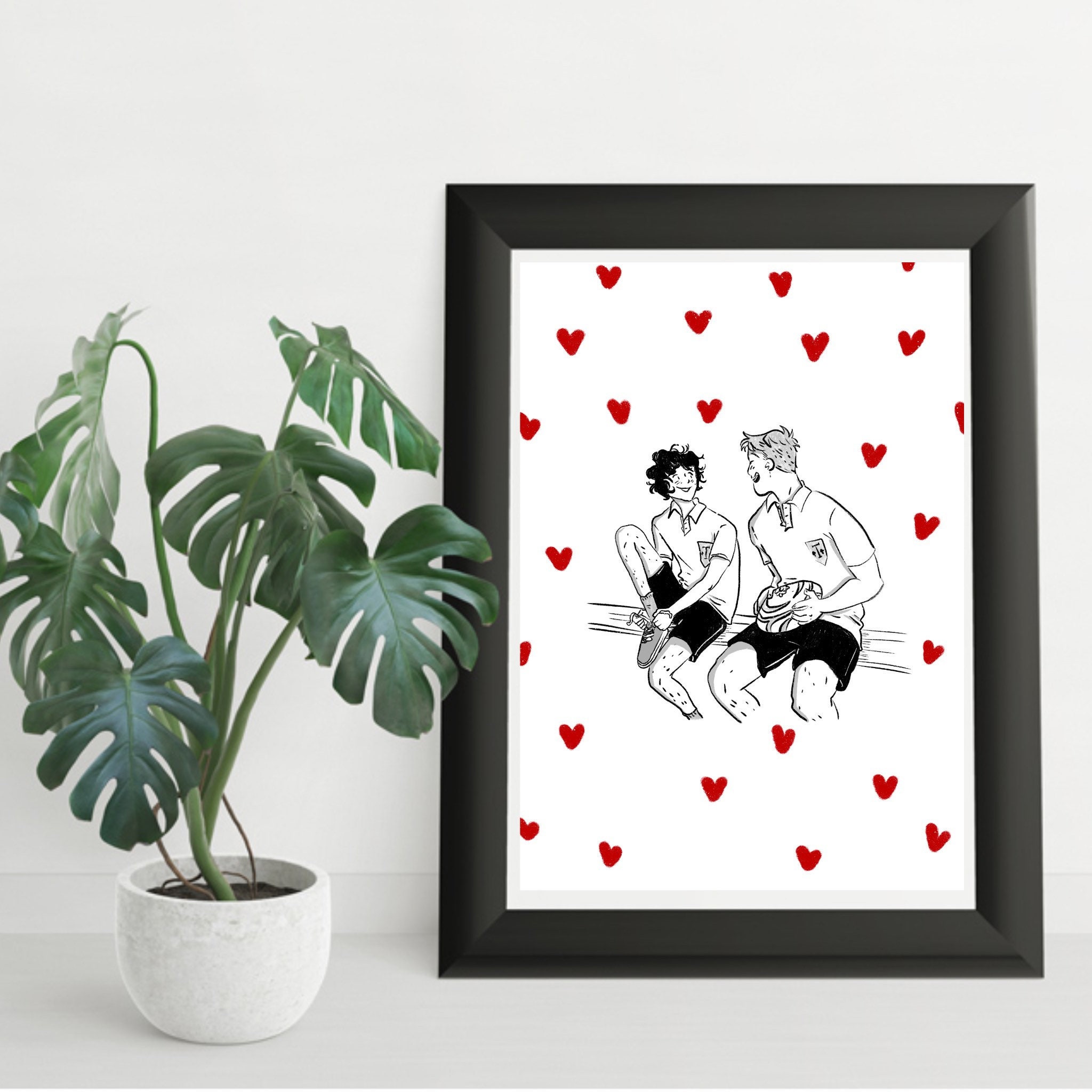 Heartstopper - Rugby Nick and Charlie - Etsy UK