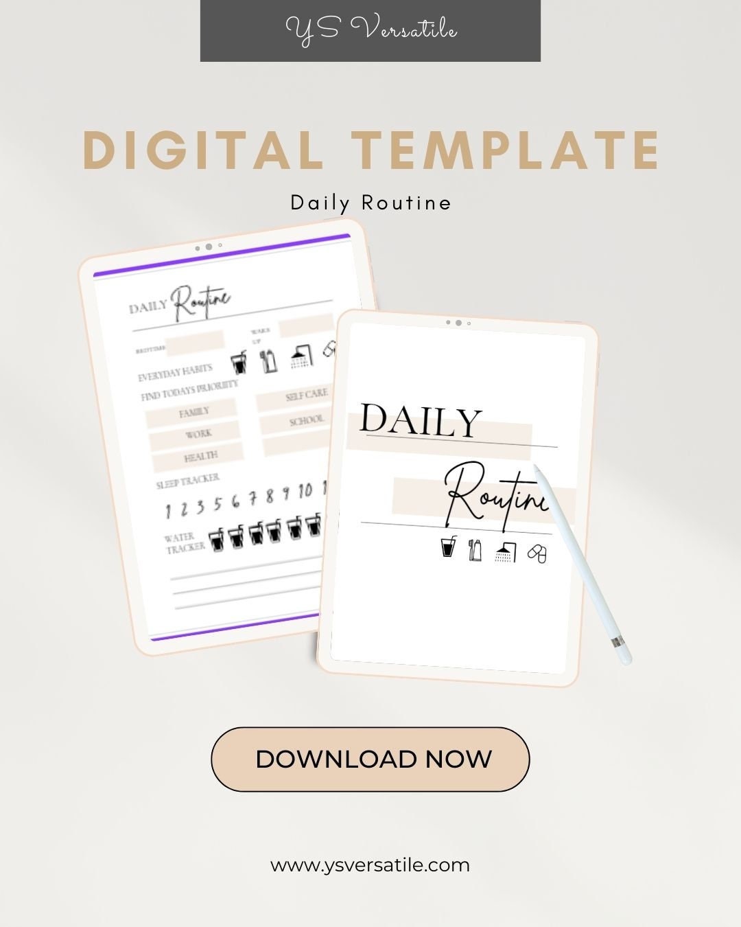 Daily Routine Template - Etsy UK