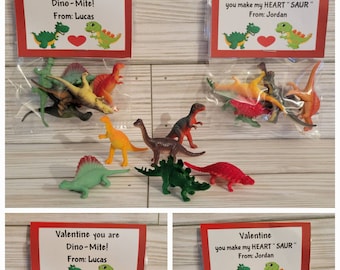 Valentine Dinosaur Party Favors, Valentine Dinosaur, Dino-Mite Valentine, Valentine Classroom, Dinosaur Valentine Gifts