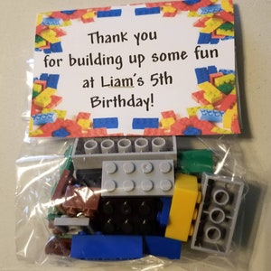 Building Blocks Party Favor Bags, Building Block Party, Blocks Party Favor Bags