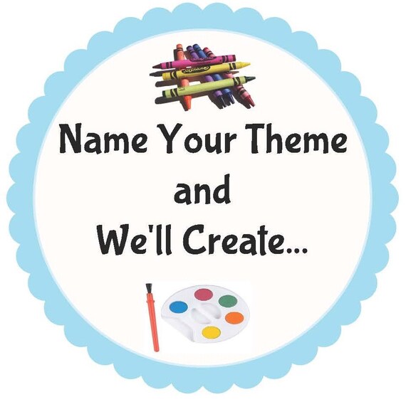 Name Your THEME and We'll CREATE. Customize Coloring or | Etsy