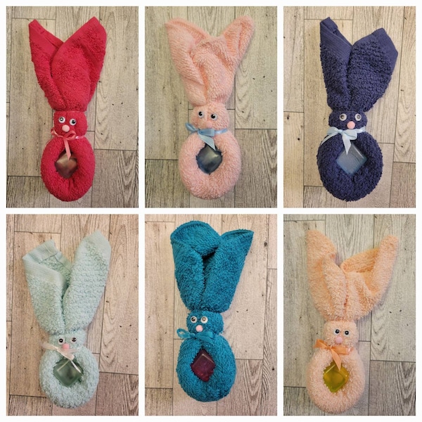 Washcloth Bunny Etsy