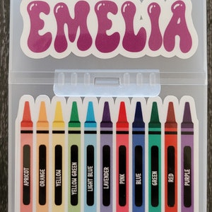 Personalized 24 Count Crayon Box, Crayon Box, Back to School Gift ...