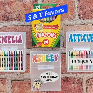 Personalized 24 Count Crayon Box, Crayon Box, Back to School Gift ...