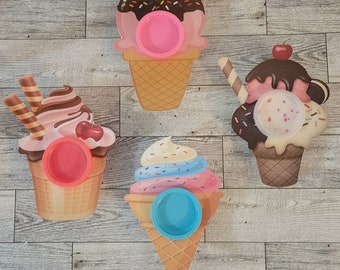 Ice Cream Play-Doh Birthday Favors with Personalized Topper, Kids Party Favors, Play-Doh Goodie Favors