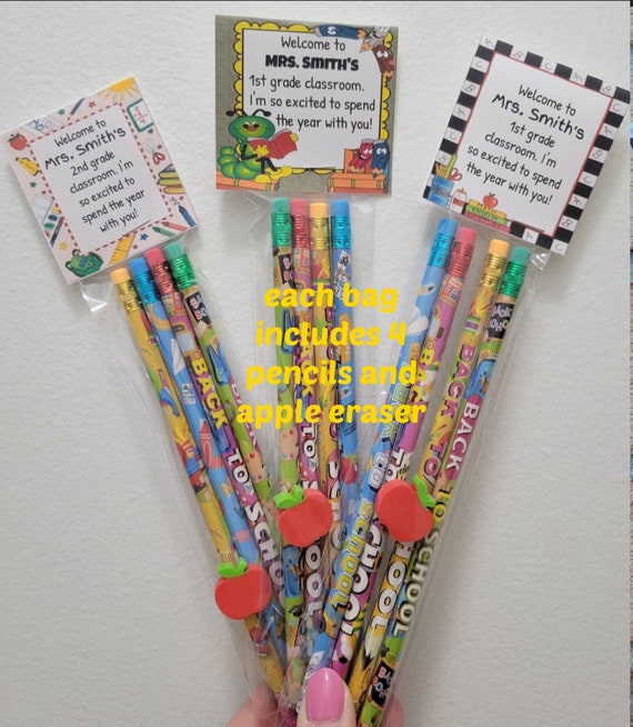 Personalized Back to School Pencil Gift Favors , Pencils, Students Gifts  From Teacher , Students Party Favors , Classroom Gifts, Kids Gifts 