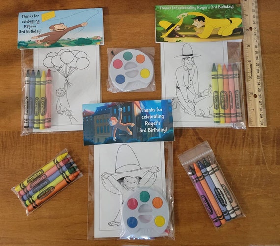 Kids Crayons Or Painting Party Favor Bags. 1 Bag  1 Child Includes 8-4x6  Cards, Personalized Topper & Either 5 Assorted Paint - Yahoo Shopping