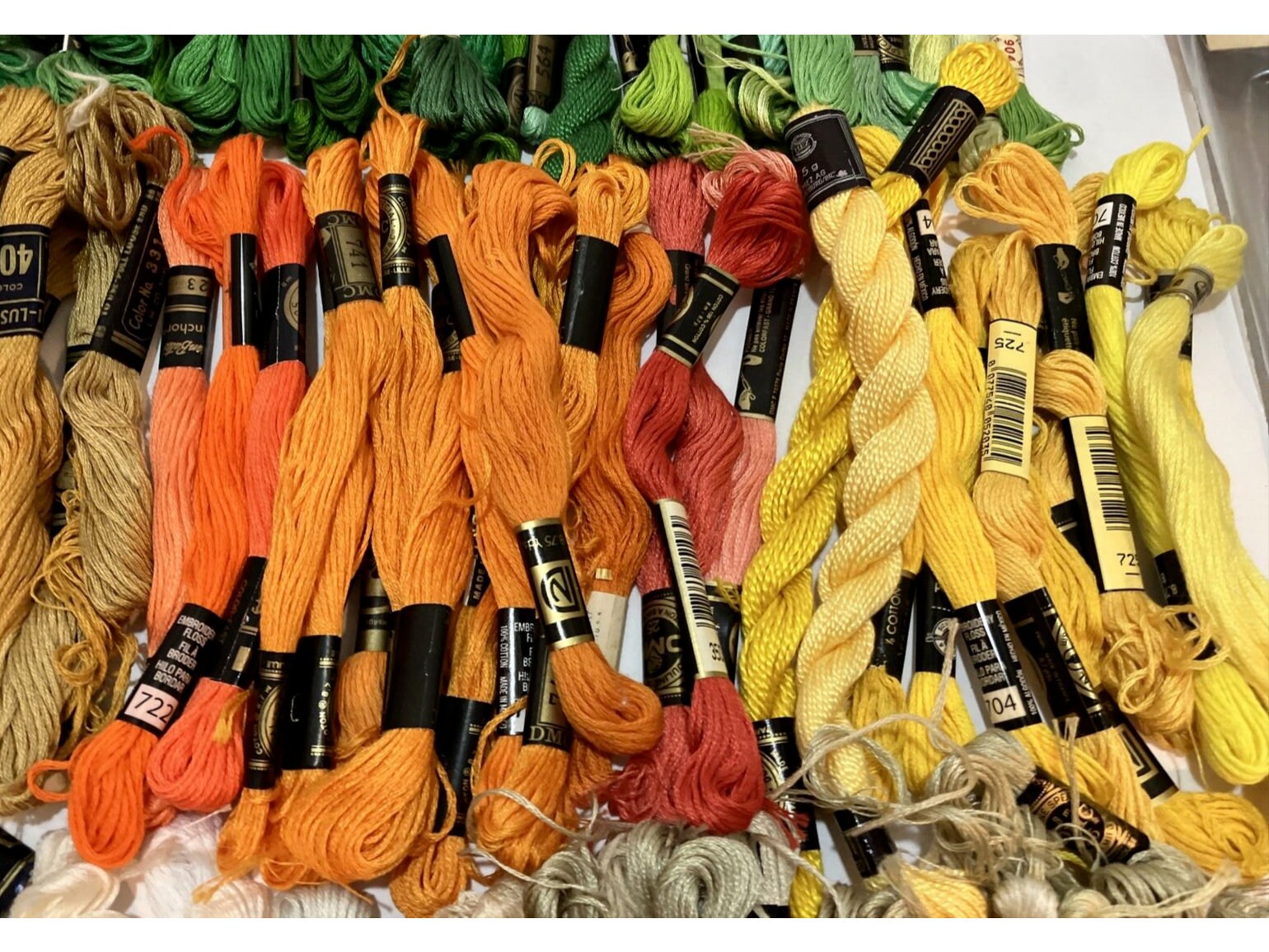 Huge Lot 265 Skeins Floss Cross Stitch Embroidery Needlepoint Thread Bonus Etsy