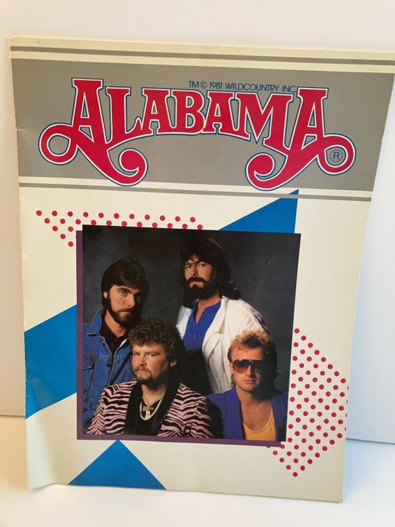 ALABAMA Concert Tour Program Photo Book of All Band Members Etsy