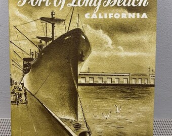 Broschüre über die Geschichte des Hafens von Long Beach, Kalifornien, aus den 1940er Jahren