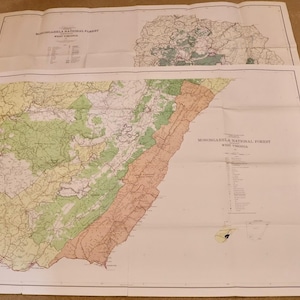 Topographische Karte Monongahela National Forest West Virginia Nord Süd Lot von 2