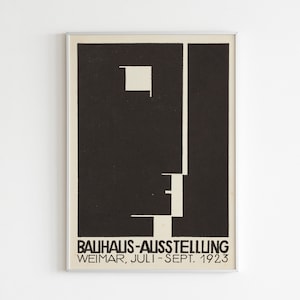 Bauhaus Exhibition Poster | Modern Minimalist Contemporary Art | Digital Download | HIGH QUALITY PRINT | Minimalistic Exhibition Print