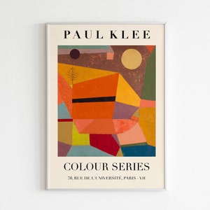 Paul Klee Colour Series Exhibition Print | HIGH QUALITY PRINT | Digital Download | Mid Century Modern Art | Abstract Art