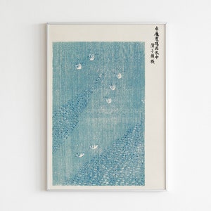 Japanese vintage woodblock print of Yatsuo no tsubaki (1860-1869) by Taguchi Tomoki. Digitally Enhanced Digital Download | Art Poster | Gift