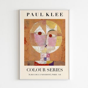 Paul Klee Colour Series Exhibition Print | HIGH QUALITY PRINT | Digital Download | Mid Century Modern Art | Abstract Art