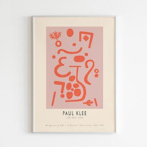 Paul Klee Ausstellungsposter | Moderne Minimalistische Zeitgenössische Kunst | Digitaler Download | HOCHWERTIGER DRUCK | Minimalistischer Ausstellungsdruck
